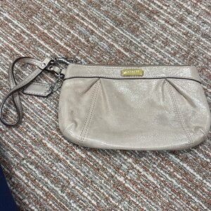 Coach Shimmering Gold Wristlet